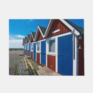 Beach Huts 3 Doormat