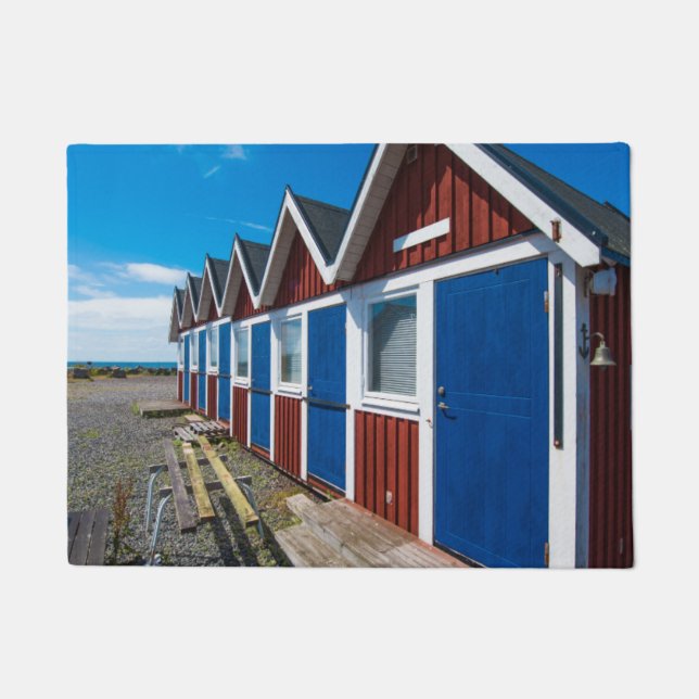 Beach Huts 3 Doormat (Front)