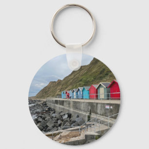 Beach Huts at Sheringham Norfolk  Key Ring