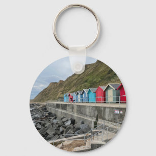Beach Huts at Sheringham Norfolk  Key Ring