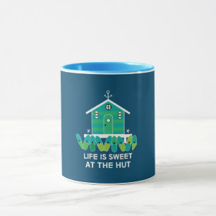 Beach Huts Beach Hut Owners Latte Mug Fleece