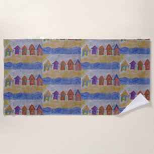 Beach Huts Beach Towel