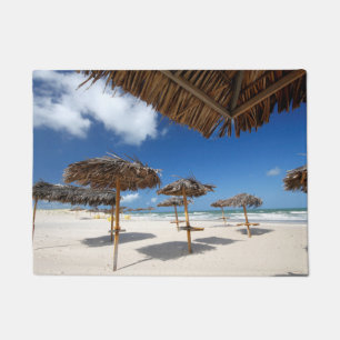Beach Huts Brazil Doormat