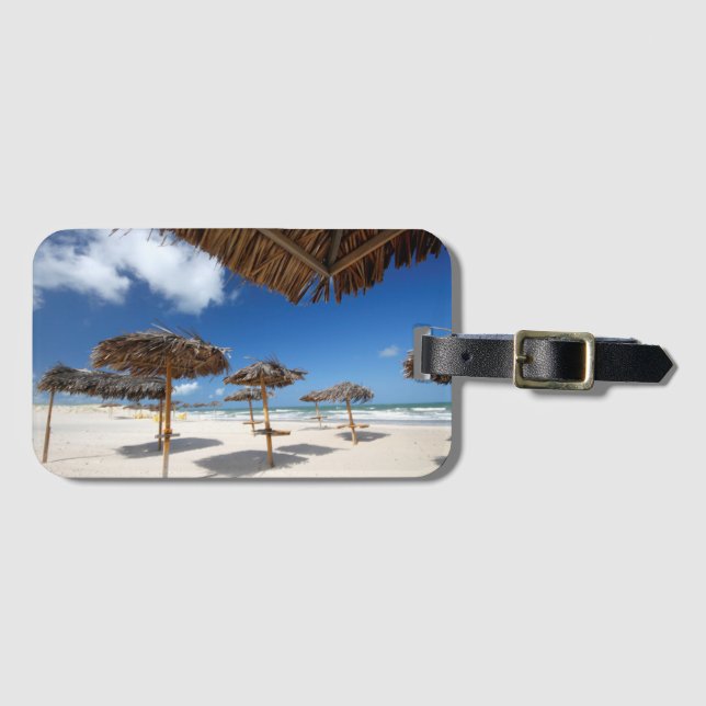 Beach Huts |Brazil Luggage Tag (Front Horizontal)