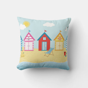 Beach Huts Cushion