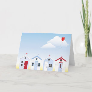Beach Huts Greeting Cards