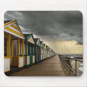 Beach Huts In A Summer Storm Southwold Mouse Pad