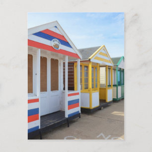 Beach Huts In Eastern England Postcard