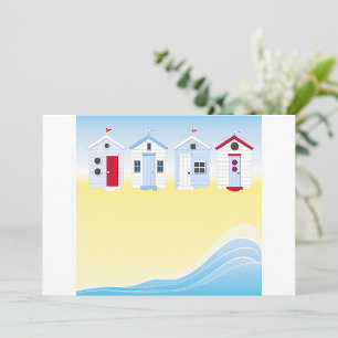 Beach Huts Invitations