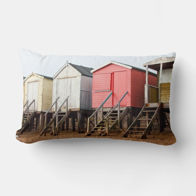 Beach Huts Lumbar Cushion (Front)