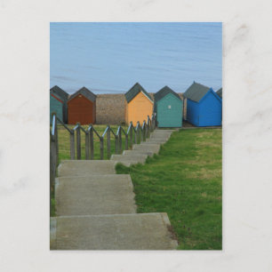 Beach Huts Postcard