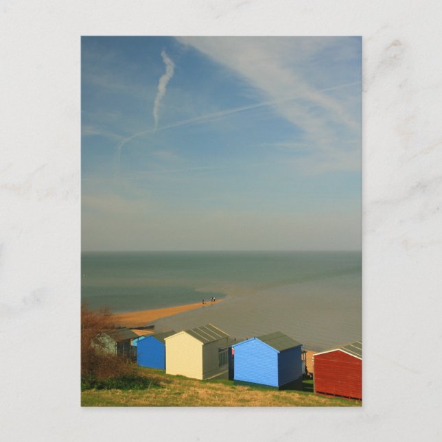 Beach Huts Postcard (Front)