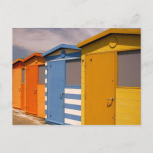 Beach Huts Postcard