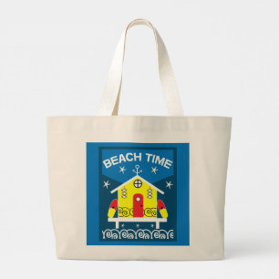 Beach Huts Sea Life Tote Bag