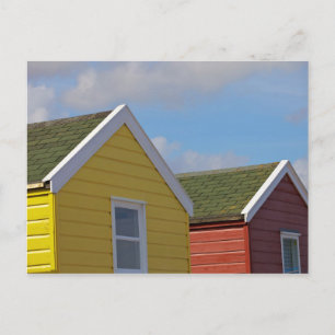 Beach Huts Southwold, England Postcard