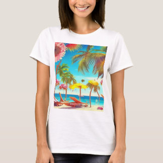 Beach illustration T-Shirt