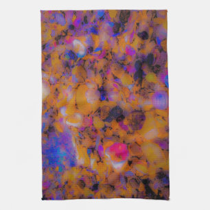 Beach Impression, Rocks and Sea Shells Tea Towel