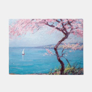 Beach in Biarritz, France (by Kimon Loghi) Doormat