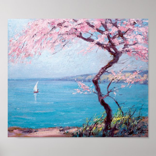 Beach in Biarritz, France (by Kimon Loghi) Poster (Front)