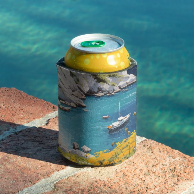 Beach in  Greece Can Cooler (In Situ Pool)