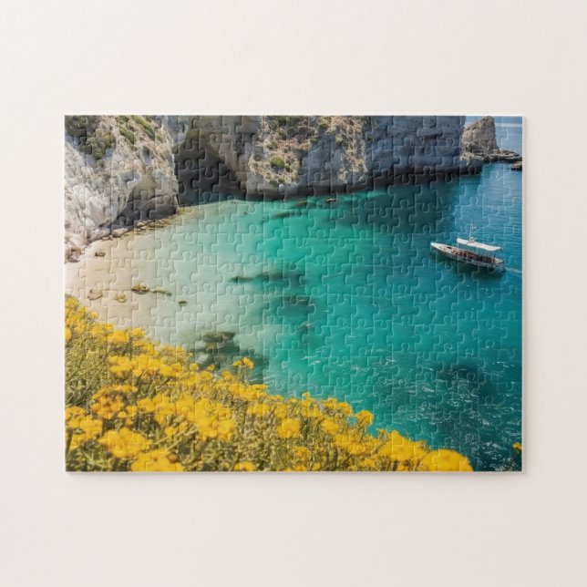 Beach in Greece  Jigsaw Puzzle (Horizontal)