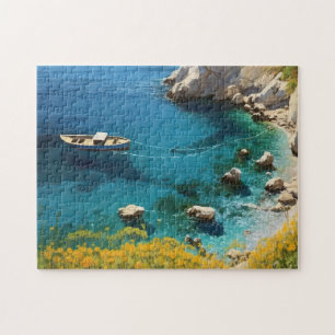 Beach in Greece Jigsaw Puzzle