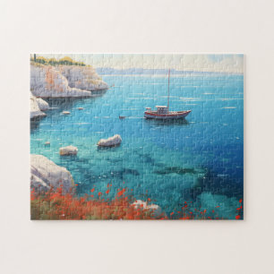 Beach in Greece Jigsaw Puzzle