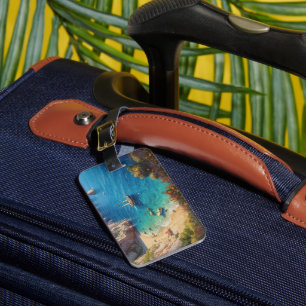 Beach in Greece  Luggage Tag