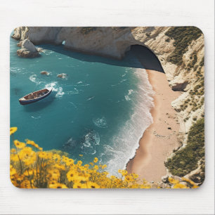 Beach in Greece Mouse Pad