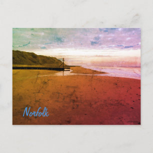 Beach in Mundesley, Norfolk by Alexandra Cook Post Postcard