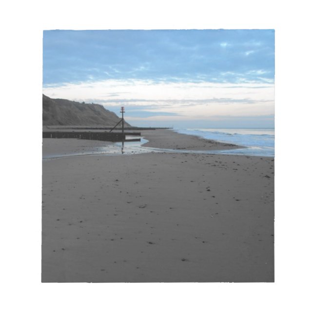 Beach in Mundesley, Norfolk Notepad (Front)
