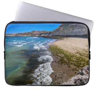 Beach in Puerto Piramides, Argentina Laptop Sleeve
