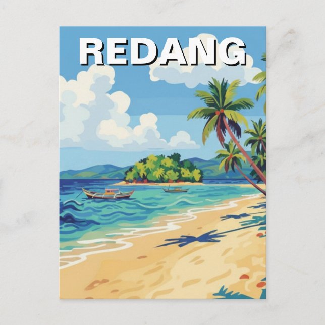 Beach in Redang Malaysia Postcard (Front)