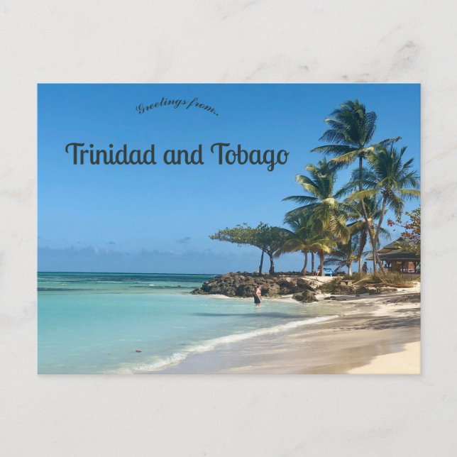 Beach in Trinidad and Tobago Postcard (Front)