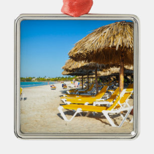 Beach in Vardero, Cuba Metal Ornament