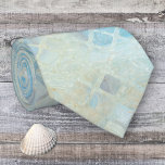 Beach Inspired Chequered Pattern Tie<br><div class="desc">An elegant design tie with a turquoise blue,  off white and pale green beach and ocean inspired chequered pattern. You can rotate,  drag or scale the pattern if you like!</div>