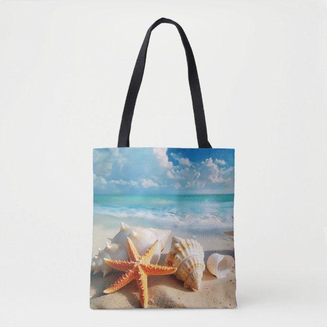 Beach Inspired Tote Bag (Front)