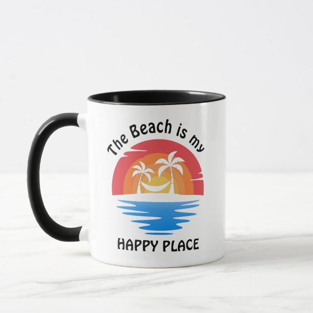 Beach is my Happy Place Mug (Left)