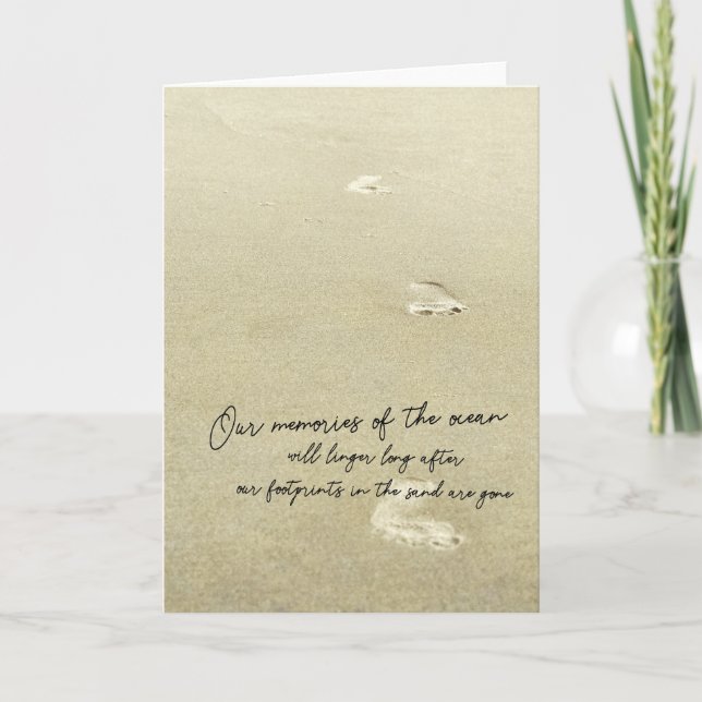 BEACH JOG Greeting Card (Front)