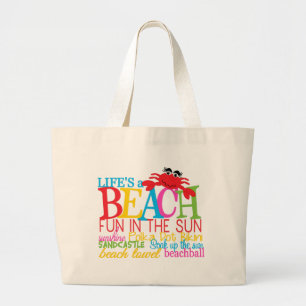 Beach Jumbo Tote