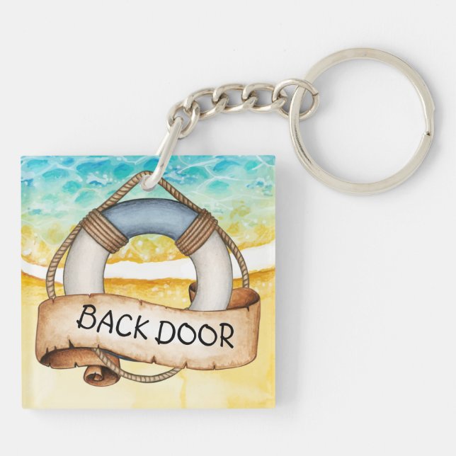 Beach  Keychain (Back)