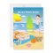 Beach kids birthday party invitation