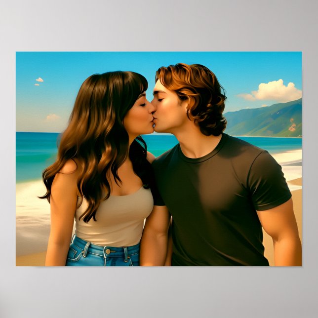 Beach Kiss  Poster (Front)