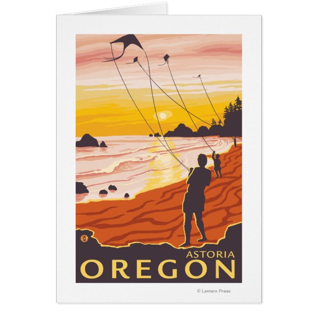 Beach & Kites - Astoria, Oregon (Front)