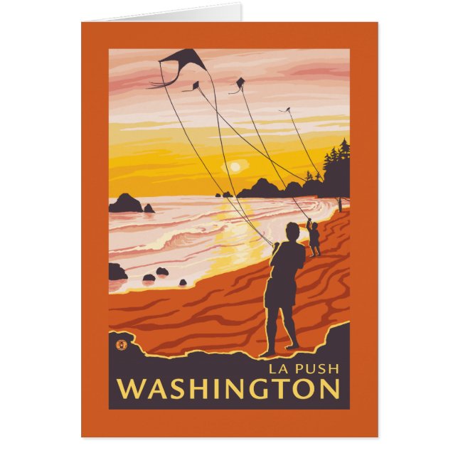 Beach & Kites - La Push, Washington (Front)