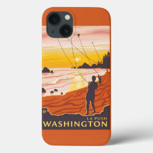 Beach & Kites - La Push, Washington iPhone 13 Case