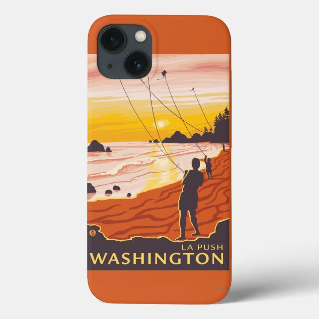 Beach & Kites - La Push, Washington Case-Mate iPhone Case (Back)