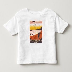 Beach & Kites - Washington Coast Toddler T-Shirt