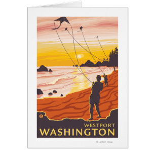 Beach & Kites - Westport, Washington