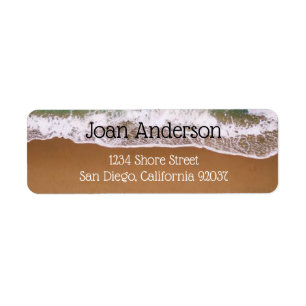 Beach Label Return Address Label